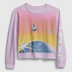 GapKids | NASA Graphic Crewneck Long Sleeve Shirt